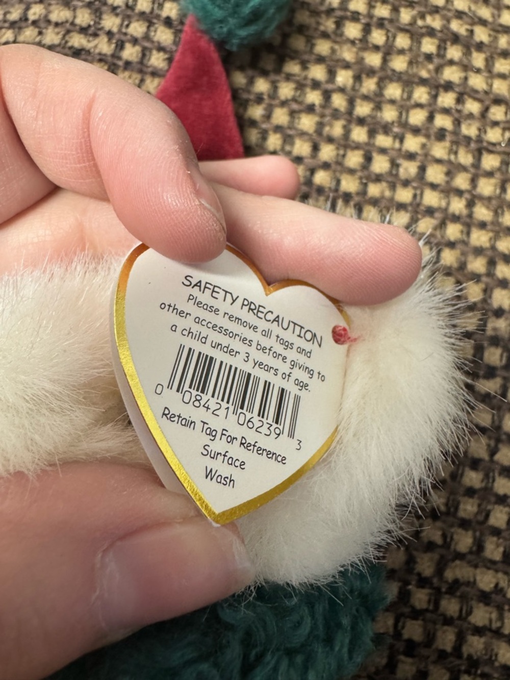Ty Beanie Baby “Klause” Holiday Bear in Velvet - Picture 7 of 7